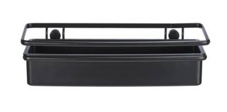 Badregal MOLINELLA, WENKO Schwarz - Metall - 30 x 9 x 14 cm
