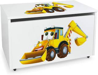 Coffre à jouets XXL Mr. Excavateur Bois manufacturé - 40 x 46 x 71 cm