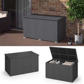 Kissenbox 950L Grau - Kunststoff - 146 x 80 x 83 cm