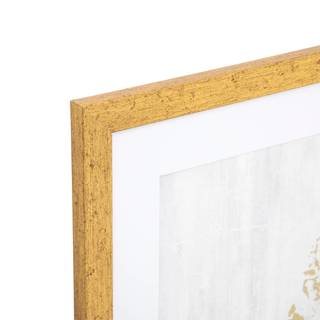 Affiche encadrée feuille d'or Doré - Bois manufacturé - 2 x 70 x 50 cm