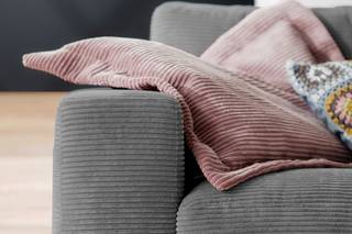 Sofa MADELINE 3-Sitzer Cord KAWOLA Sofa MADELINE 3-Sitzer Cord grau - Grau
