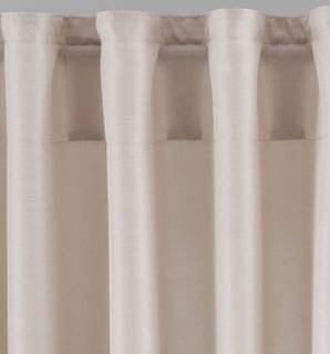 Vorhange Cationic Seidenmatt Landhaus Vorhang Verdeckte Schlaufen Cationic »JENA« 2019037 - Beige - 140 x 225 cm