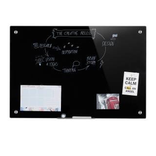 Glas Magnettafel Glas Magnettafel - Schwarz