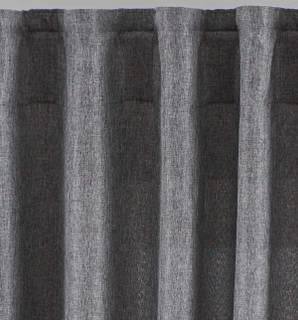2 Vorhänge Cationic Seidenmatt Landhaus 2er Set Vorhänge Verdeckte Schlaufen Cationic »JENA« 2019037-2 - Grau - 140 x 145 cm