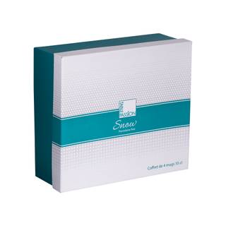 Coffret de 4 mugs Snow white Blanc - Porcelaine