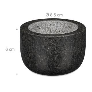Granit Mörser mit Stößel klein Granit Mörser mit Stößel klein