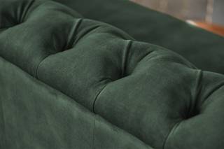 KAWOLA Sofa NILO 3-Sitzer Velvet Vintage KAWOLA Sofa NILO 3-Sitzer Velvet Vintage moosgrün - Grün