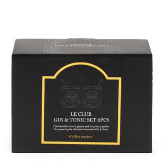 Set de verres Le Club Gin & Tonic Verre - 9 x 13 x 9 cm