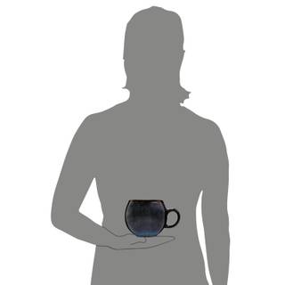 SÄNGER 4-tlg. Cappuccinotassen Tokio Blau - Stein - 28 x 14 x 28 cm