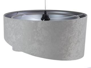 Hängelampe EFIE Silber - Metall - Textil - 50 x 25 x 50 cm
