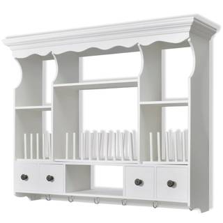 Schrank Weiß - Massivholz - Holzwerkstoff - 91 x 71 x 91 cm
