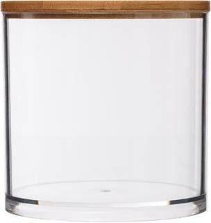 Runder Behälter für Wattepads, SELENA Kunststoff - 10 x 10 x 10 cm
