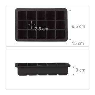 3 x Eiswürfelform Silikon 2,5 cm 3 x Eiswürfelform Silikon 2,5 cm