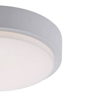 LED Außen-Deckenleuchte Weiß - Metall - 37 x 8 x 37 cm