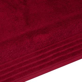 Supersoft drap de douche 2 pièces Rouge - Textile - 50 x 1 x 100 cm
