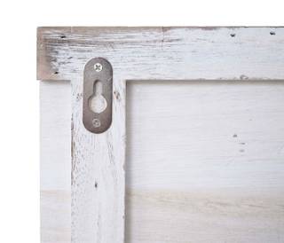 Wandgarderobe HWC-C89 mit Spiegel Weiß