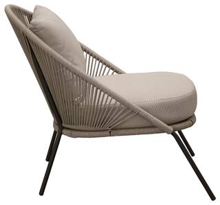 Loungestuhl Lindos (2er Set) - Schwarz