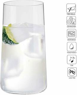 Krosno Avant-Garde Longdrinkgläser Glas - 8 x 15 x 8 cm
