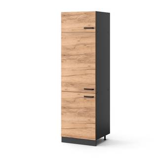 Kühlumbauschrank R-Line Eiche Dekor - Höhe: 206 cm