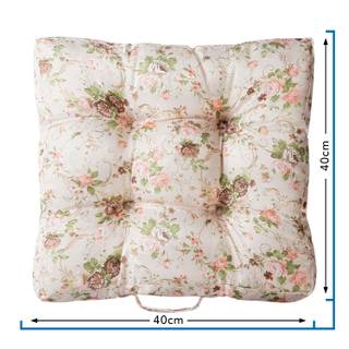 2er Set Sitzkissen Rosi 40x40 cm 8cm Höhe: 8 cm