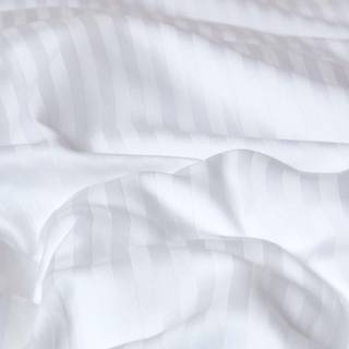 Damast Bettwäsche Fadendichte 330 100% ägyptische Baumwolle - 135 x 200 cm - Weiß - Weiß - 135 x 200 cm