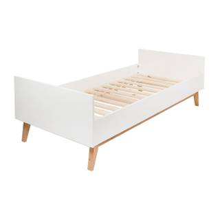 Lit Trendy Blanc - Bois manufacturé - 95 x 62 x 205 cm