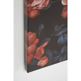 Tableau déco yack fleurs Textile - 140 x 90 x 4 cm
