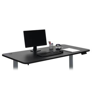 Schreibtischplatte HWC-D40 160x80cm Schwarz