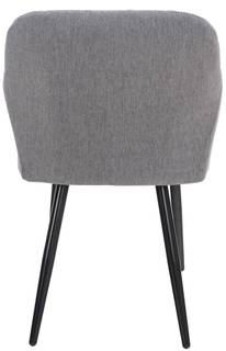 4er Set Esszimmerstuhl Shila 4er Set Esszimmerstuhl Shila Stoff grau - Grau - Textil