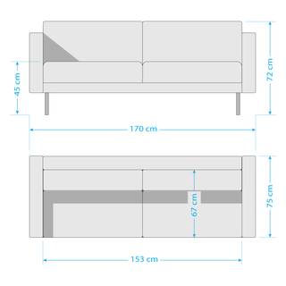 Sofa Bayboro (2,5-Sitzer) Senfgelb