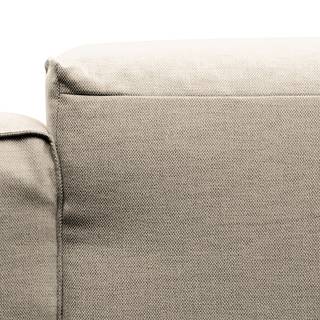 Divano angolare a 3 posti HUDSON Tessuto Saia: beige - Larghezza: 251 cm - Longchair preimpostata a destra