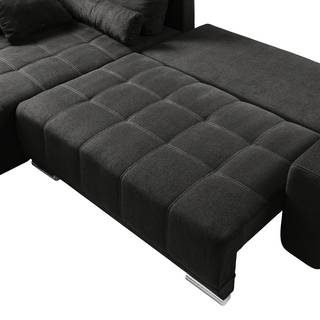 Ecksofa Galilea Microfaser Bobil: Dunkelgrau