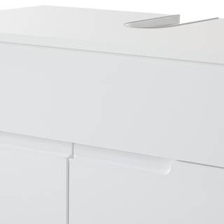 Waschbeckenunterschrank Larado Hochglanz Weiß / Weiß