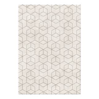 Hoogpolig tapijt Opus textielmix - Crème - 160x230cm