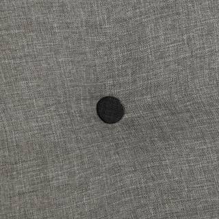 Divano angolare SOLA con chaise longue Tessuto Luba: grigio - Longchair preimpostata a destra - Funzione letto