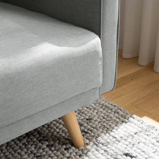 Schlafsofa Daru I Webstoff Webstoff Nims: Hellgrau