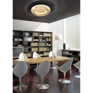LED-Deckenleuchte Nevis Leaf I Eisen - 4-flammig - Gold - Durchmesser: 40 cm