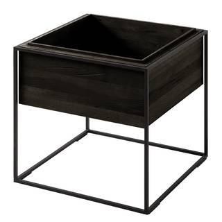 Bijzettafel Cubus Eikenhout zwart