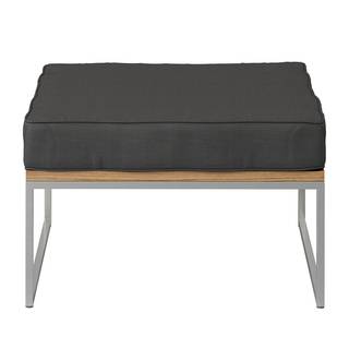 Repose-pieds TEAKLINE Tissu / Teck massif - Anthracite