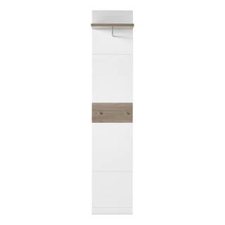 Wandgarderobe Malou Weiß / Eiche Nelson Dekor