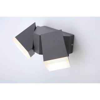LED-Wandleuchte Ryan Acrylglas / Aluminium - Tiefe: 25 cm