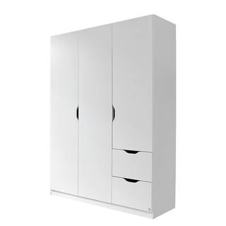 Armoire Freiham Blanc alpin - Blanc alpin - Largeur : 136 cm - Sans portes miroir