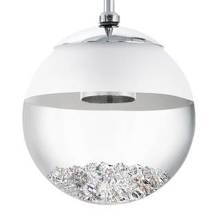 LED-Pendelleuchte Montefio II Kristallglas / Stahl - 3-flammig