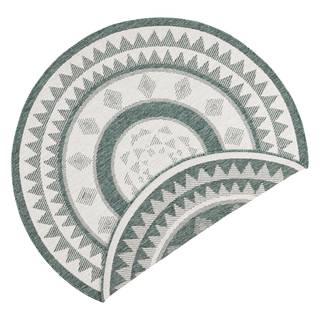 In- /Outdoorteppich Jamaica Polypropylene - Antikgrün - Durchmesser: 140 cm