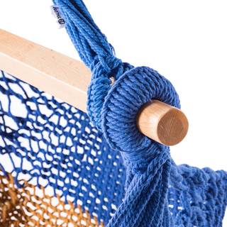 Hangstoel Okola katoenen touw/massief beukenhout - meerdere kleuren