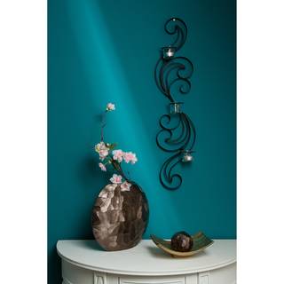 Muurdecoratie Hana ijzer - zwart
