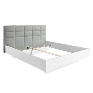 Letto SKØP VIII Color grigio pallido/Bianco - 140 x 200cm