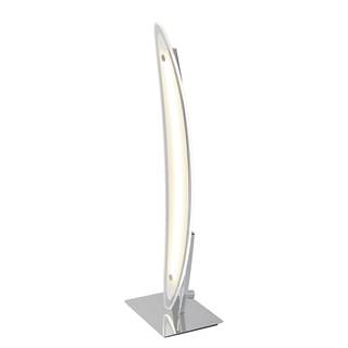 LED-Tischleuchte Surf Milchglas / Edelstahl - 1-flammig