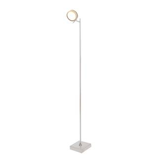 Staande LED-lamp Triberg Massief eikenhout/roestvrij staal - 1 lichtbron