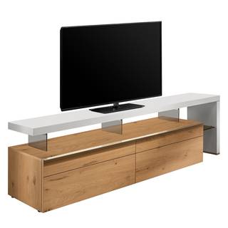 Tv-meubel Anzio III balkeneikenhout/wit
